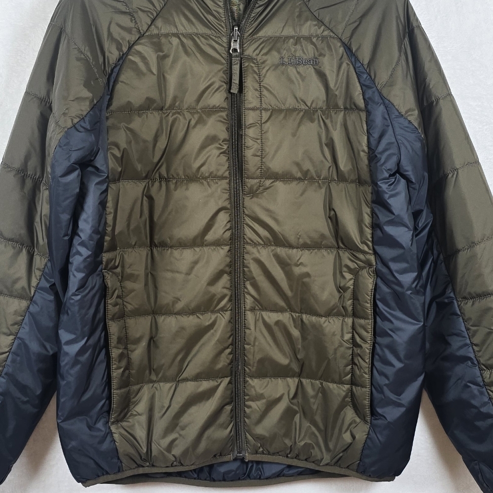 ​L.L. Bean Men's PrimaLoft Packaway Jacket Olive Green Puffer Gorpcore Sz.​S - Picture 4 of 15